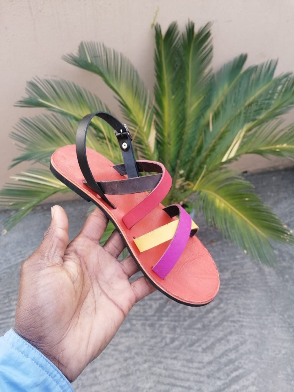 Amani Leather Multi Strap Sandal