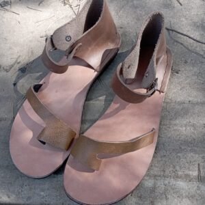 Amina Leather Ankle-Strap Sandal