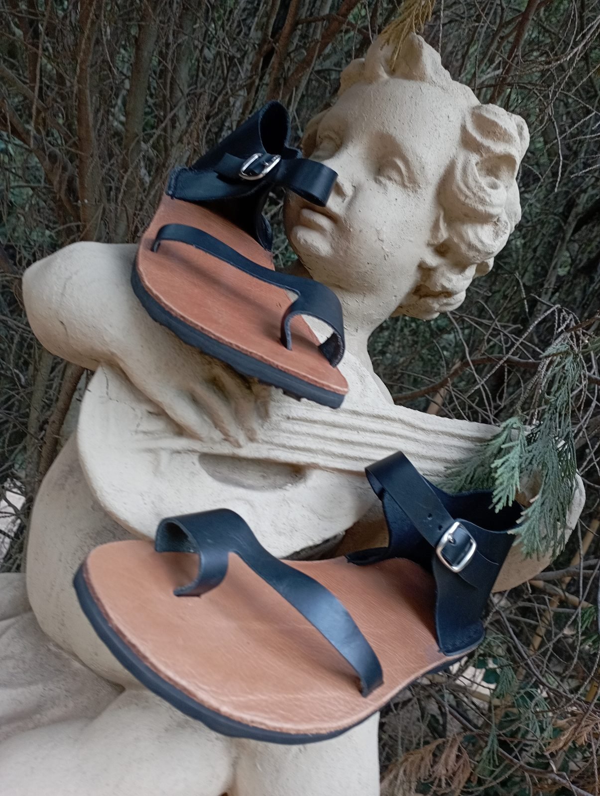 Angelina Leather Toe Loop Sandal - Image 10