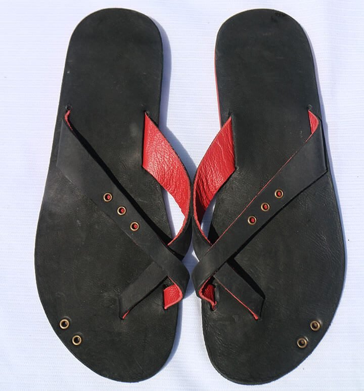 City Style Leather Toe Post Sandal