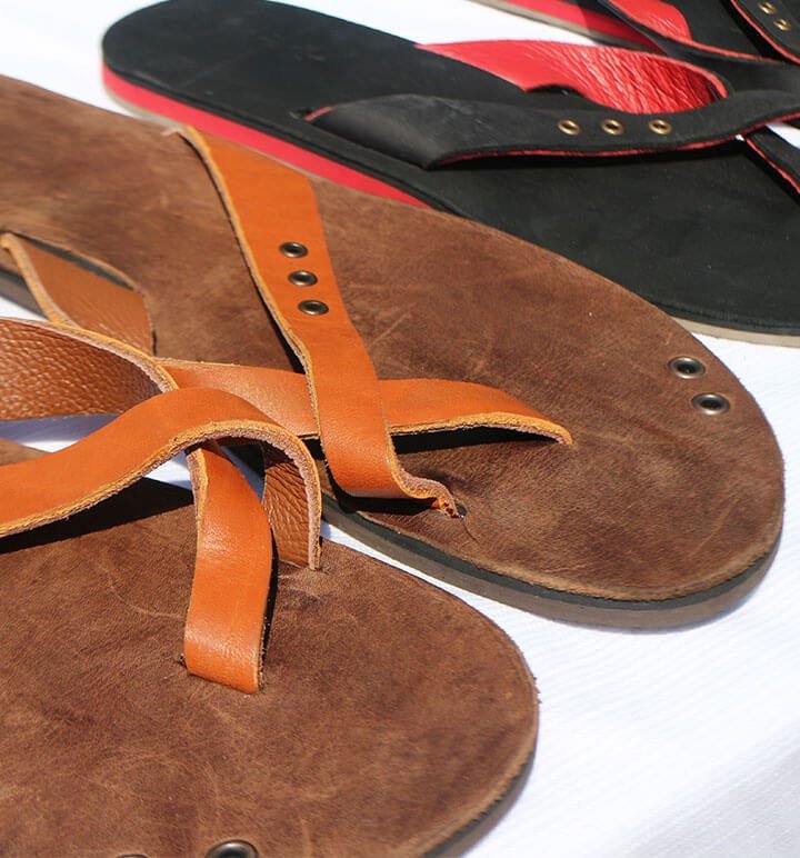 City Style Leather Toe Post Sandal - Image 6