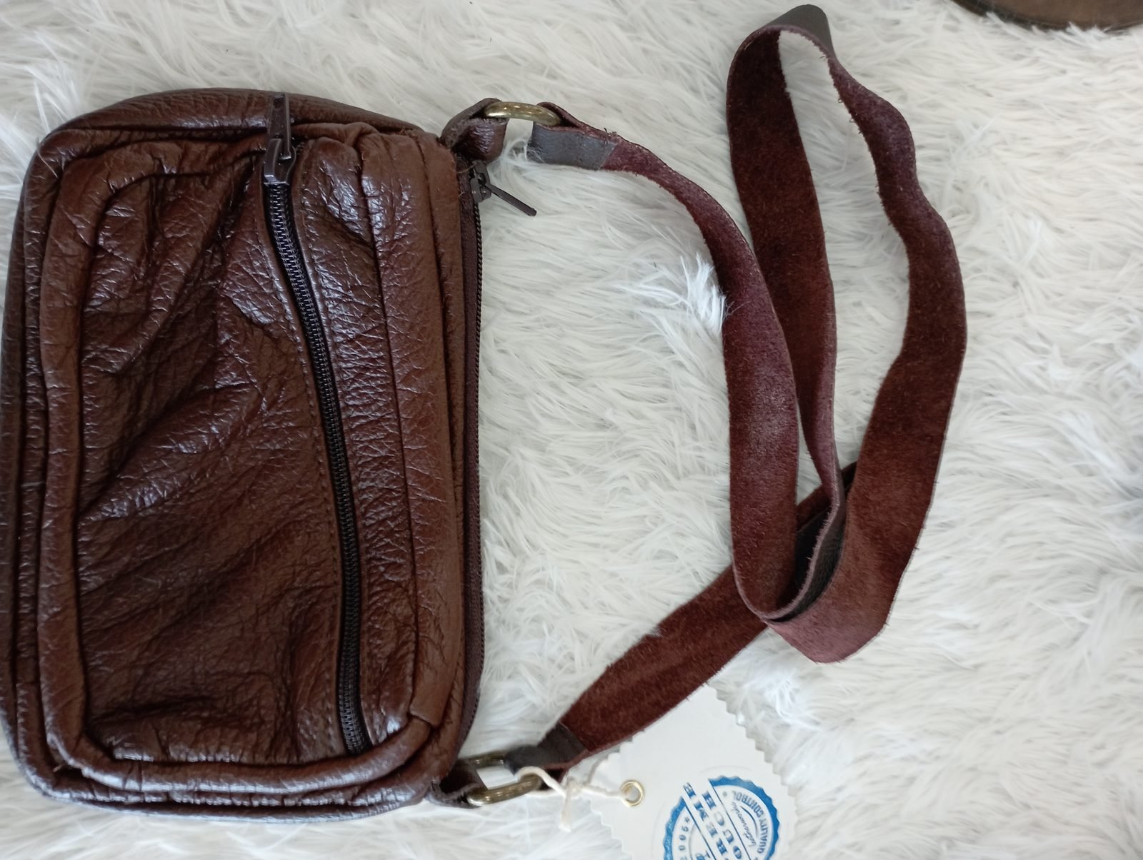 Harar Leather Crossbody Bag - Image 4
