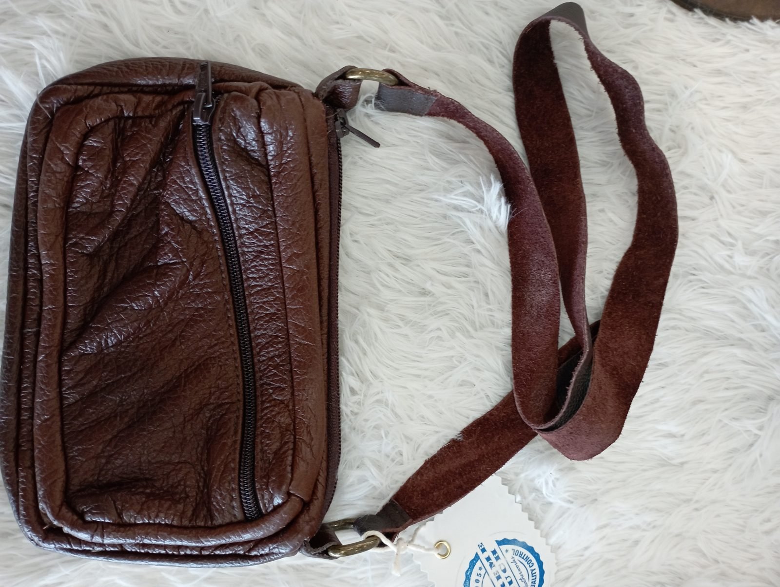 Harar Leather Crossbody Bag - Image 2