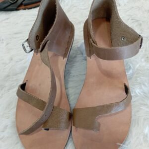 Makeda Leather Toe-Post Sandal
