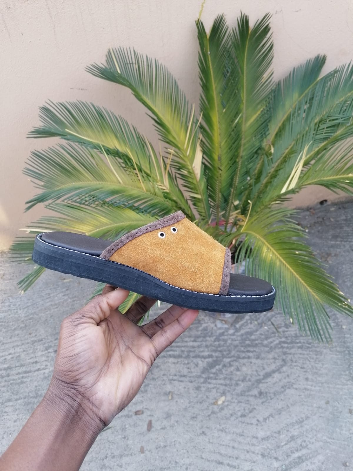 Mosi Leather Slide Sandal - Image 6