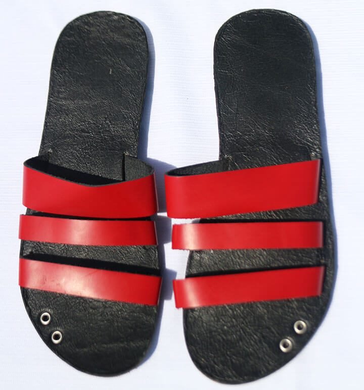 Ntombi Leather Triple Band Slide - Image 4