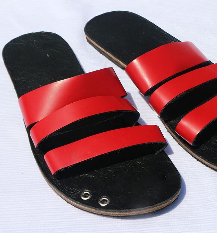 Ntombi Leather Triple Band Slide - Image 6