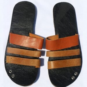 Ntombi Leather Triple Band Slide