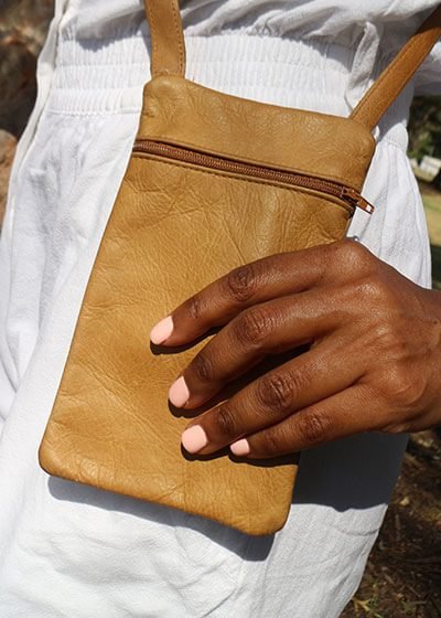 Nubia Leather Phone Crossbody