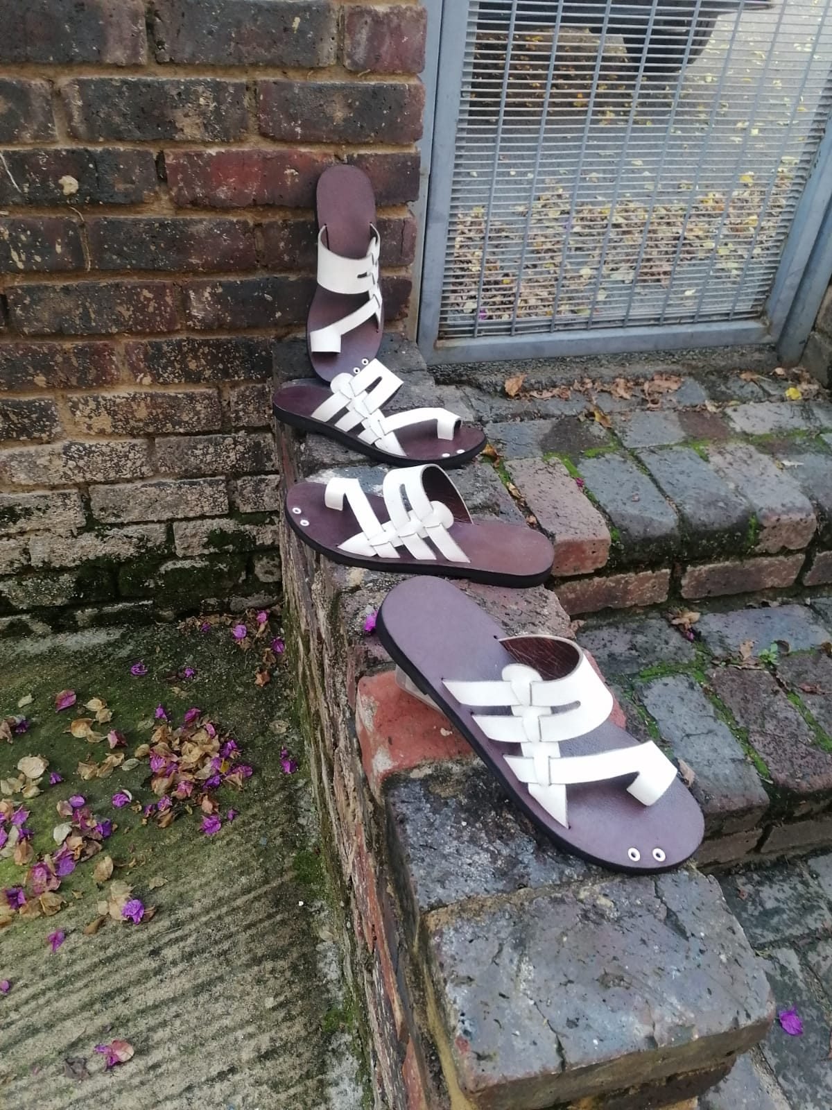 Nuru Leather Cross Strap Sandal - Image 4