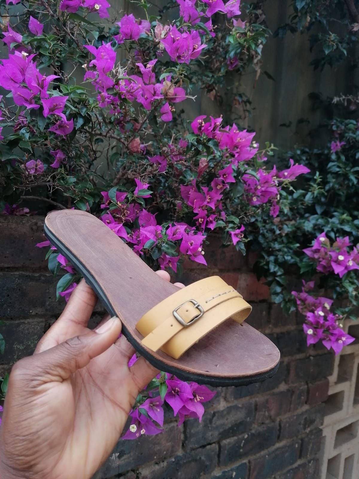 Queen Esther Leather Band Slide - Image 11