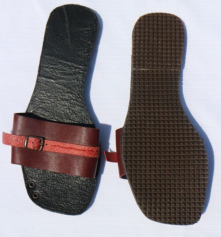Queen Esther Leather Band Slide - Image 8