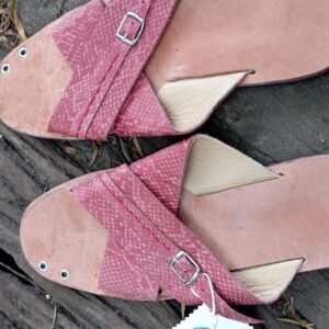 Zahra Textured Leather Slide